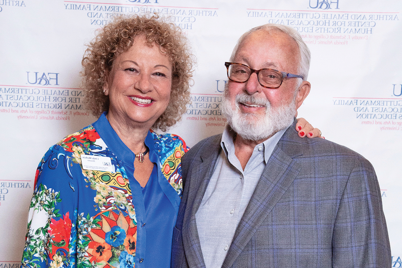 Arthur Gutterman and Linda Medvin, Director, Arthur and Emalie Gutterman Family Center for Holocaust and Human Rights Education (CHHRE)