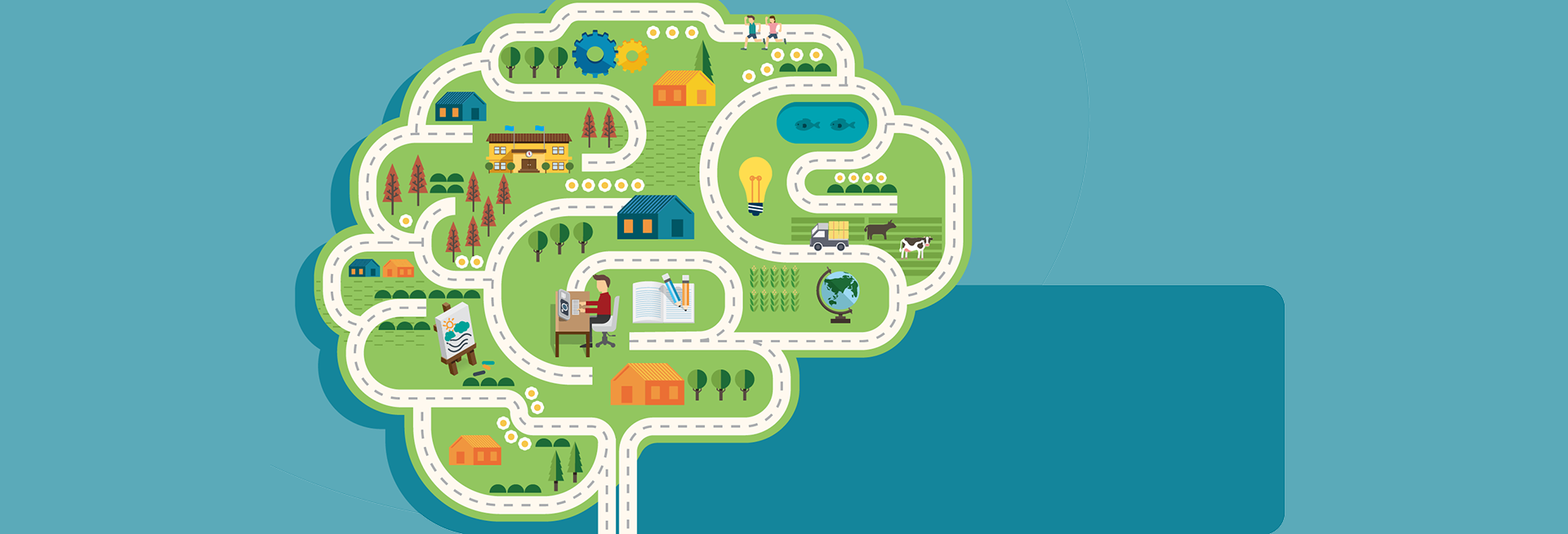 Neighborhood Map for the Aging Brain